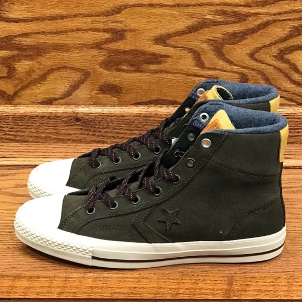 Converse Star Player Suede Hi Dark Cocoa Soba Navy 153954C Size Men 6